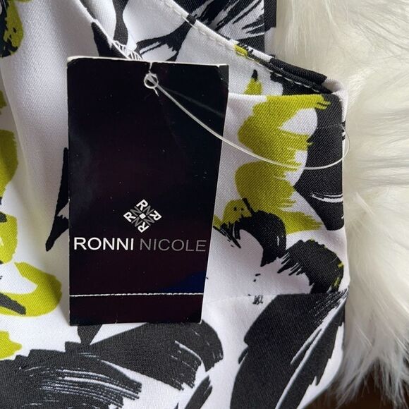 Ronni Nicole 2 Tone Leaf Prada Twill Sheath Dress - Picture 10 of 13